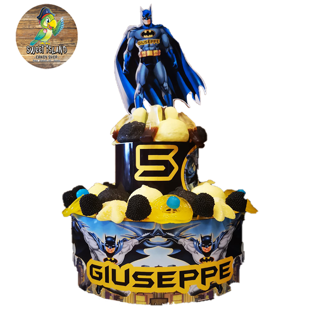 Torta BATMAN – personalizzabile – 2 PIANI – Sweet Island: crea il tuo  tesoro!
