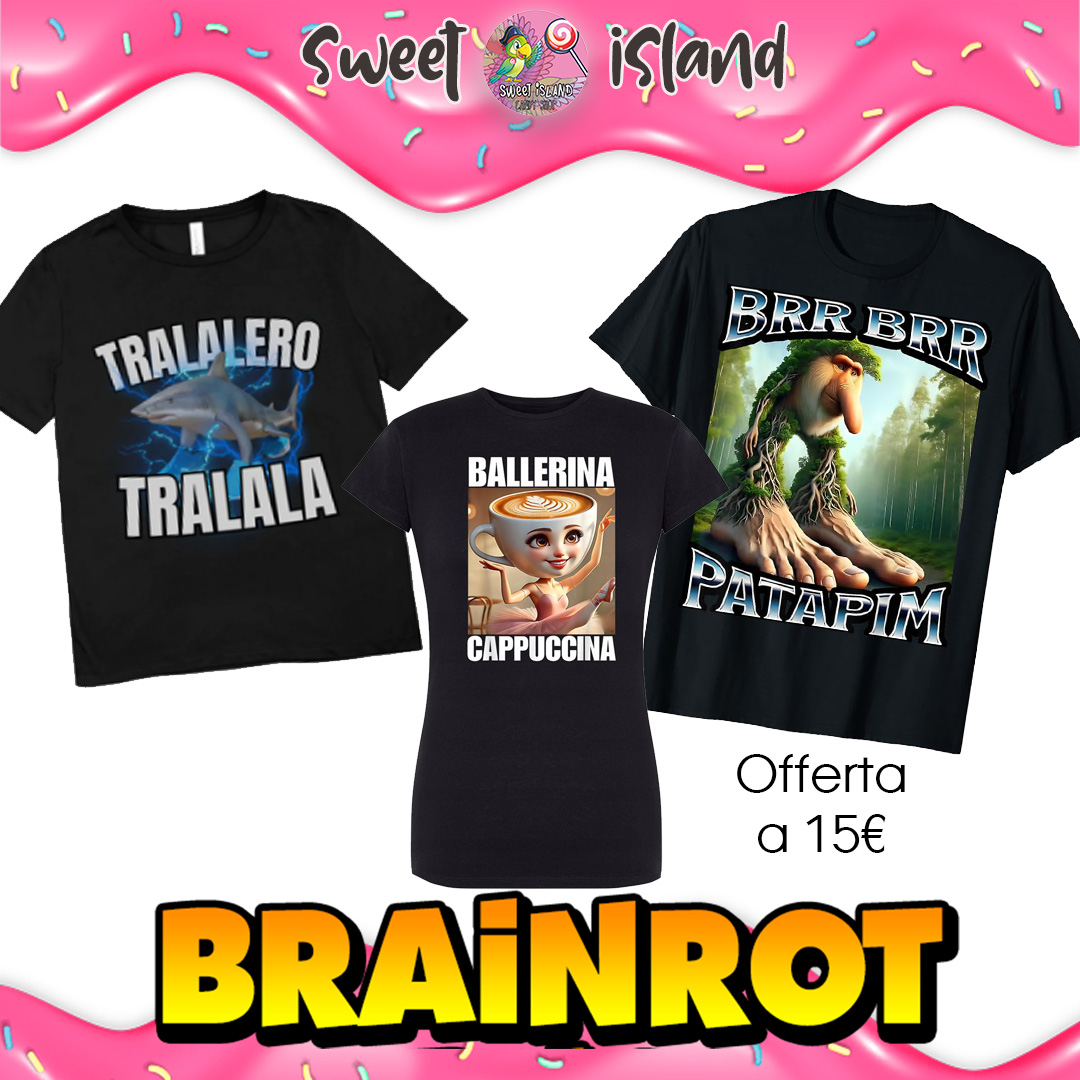 T-Shirt BRAINROT special EDITION per BIMBI